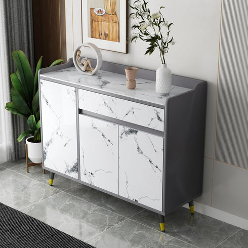 White Marble Countertop Contact Paper 15.7"x118" Waterproof Glossy Marble Peel and Stick Wallpaper for Kitchen Countertops Removable Self Adhesive...