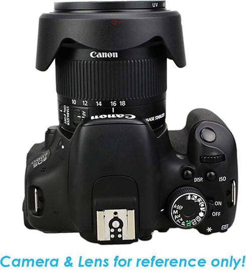 JJC LH-73C Dedicated Bayonet Lens Hood for Canon EF-S 10-18mm f/4.5-5.6 is STM Lens, Canon E10-18mm f4.5-5.6 is STM Lens Lens Hood, Replacement of...