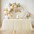 Suppromo 9ft Champagne Tulle Table Skirts for Rectangle Tables or Round Tables Champagne Tutu Table Cloth Cover for Wedding Birthday Party Baby Sh...
