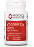 Protocol Vitamin D3 2,000 IU - Bone & Teeth Support* - Dietary Supplement for Immunity & Bone Mineralization* - Non-GMO, Halal, Keto-Friendly - 12...