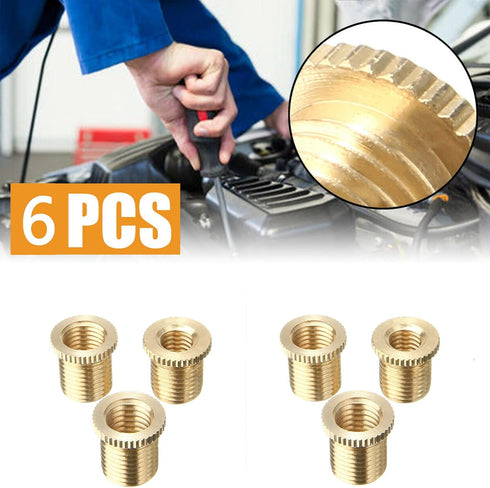 Brass Shift Knob Adapters Universal M8 X 1.25/M10 X 1.25/M10 X 1.5 Thread Gear Shifter Knob Screw (6 Pcs)...