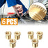 Brass Shift Knob Adapters Universal M8 X 1.25/M10 X 1.25/M10 X 1.5 Thread Gear Shifter Knob Screw (6 Pcs)...