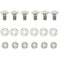 (Set of 6) 784-5581A 784-5581 Snow Blowers Carriage Bolts & Nuts Replaces MTD Shave Plate Scraper Bar 790-00120-0637 784-5581A (5/16-18) 5/8"...