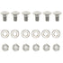 (Set of 6) 784-5581A 784-5581 Snow Blowers Carriage Bolts & Nuts Replaces MTD Shave Plate Scraper Bar 790-00120-0637 784-5581A (5/16-18) 5/8"...