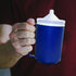 Rehabilitation Advantage Insulated Blue Mug with White Snorkel Lid, Non-Weighted...