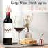 OWO Stainless Steel Wine Bottle Stopper, Reusable Wine Saver with Silicone Seal, Decorative Bottle Sealer, Keeps Fresh (Rosegold, 2 Pack)...
