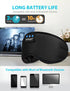 TOPOINT Bluetooth Sleep Mask, Eye Mask Wireless Headphones, Silk Sleeping Eye Cover Travel Music Headsets with Microphone Handsfree, Sleep Headpho...