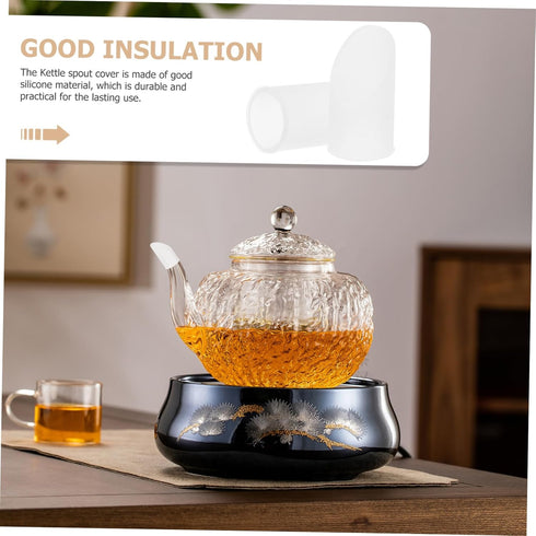 2pcs Teapot Spout Cover Teapot Spout Dispensers Teapots Bottle Pourers Water Bathroom Decorations Anti-leak Teapot Spout Protectors Anti-collision...
