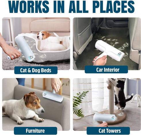 Pet Hair Removal and Lint Roller | Bestiary Reusable Pet Hair Remover for Dogs and Cats | Pet Fur and Lint Removal from Furniture, Clothing, Beds,...