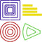 15 Pcs Spell AOE Damage Template Translucent Acrylic Area of Effect Spell Templates Set Include 5 Cube 4 Circle 2 Cone 4 Line Templates for Gifts ...