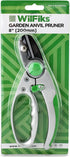WilFiks Garden Anvil Pruning Shears - 8" Smooth Action Hand Pruner - Secateurs Steel Gardening Scissors with Comfortable Handle and Shock Absorbin...