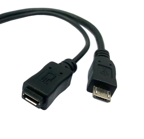 chenyang Micro USB Male to USB 2.0 Female OTG Cable with Micro USB Auxiliary Power Supply(can only Charge External Devices)...