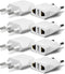 European Plug Adapter, Unidapt US to Europe Plug Adapter, 8 Pack European Type C Plug Adapters, 110V to 220V Wall Outlet, Travel Power Adaptor for...