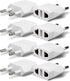 European Plug Adapter, Unidapt US to Europe Plug Adapter, 8 Pack European Type C Plug Adapters, 110V to 220V Wall Outlet, Travel Power Adaptor for...