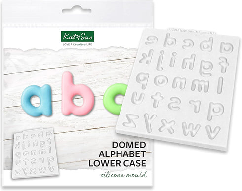 Katy Sue Domed Alphabet Lower Case Letters Silicone Mold for Cake Decorating & Craft. Makes Letters A to Z in a Domed Style - Approximate Letter S...