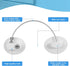 8 Pieces Refrigerator Lock with 10 Keys, Fridge Lock, Freezer Door Lock and Child Safety Cabinet Locks with Strong Adhesive (White)...