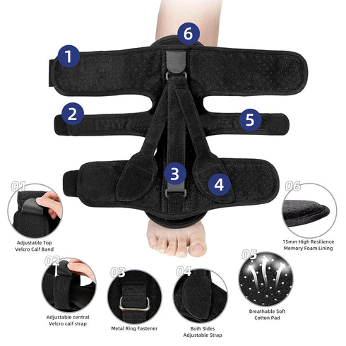 Plantar Fasciitis Relief Night Splint Women, Foot Plantar Fasciitis Brace Achilles Tendonitis Heel Pain Night Splint Support for Women & Men...