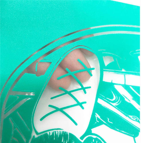 Silk Screen Stencils,7 PCS Coffee Theme Self Adhesive Silk Screen Transfers Reusable Chalk Paint Mesh Stencils for Painting on Wood Chalkboard Hom...