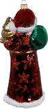 Hallmark Keepsake Christmas Ornament 2021, Sprightly Santa, Blown Glass...
