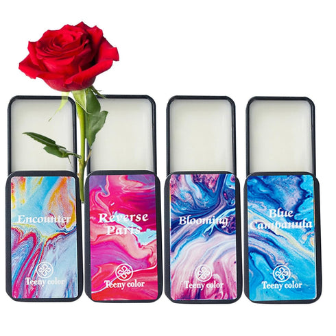 4PCS Solid Balm Sets Solid Perfume Portable Pocket Balm Perfume Perfect for Travel Use Natural Fragrance Parfum for Men and Women (Set A)...