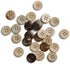 20mm Brown Natural Coconut Shell Buttons 4/5 inch 4 Holes Button Coconut Shell Buttons for Crafts Sewing Wooden Buttons for DIY Crafts 100PCS...