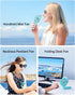 SWEETFULL Portable Misting Fan - 180° Foldable Handheld Personal Fan with Mist Spray, 3 Speeds, 30ml Water Tank, USB Rechargeable - Ideal for Trav...