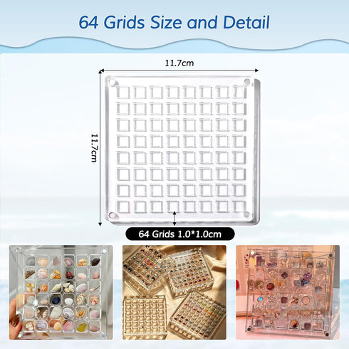 Acrylic Magnetic Seashell Display Box,Seashell Storage Box Display Case Decorative Seashell Starfish Trinket,Seashell Holder Display Box,Small Cra...