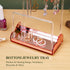 NiHome Acrylic Earring Holder Stand with Organizer Tray for Home, Store, Exhibition - Mirror-Finish 2-Tiered Display with 16 Mini Hangers for Tang...