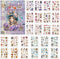 Vintage Aesthetic Washi Stickers Book, 24 Sheets Die-Cut Sticker Book with Ancient Flower Roll Theme for Phone Scrapbook Junk Journal Collage DIY ...