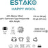 Estako Happy Wool (2 Skeins pack) 40% Merino Wool 20% Cashmere Type Polyamide 40% Acyrlic Fingering weight soft Knitting and Crochet Yarn (2 x 1.7...
