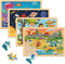 Puzzles for Kids Ages 4-6 Years Old, 4 Pack 24 PCs Jigsaw Puzzles Preschool Educational Brain Teaser Boards Toys Gifts Toddlers Children, Wooden p...