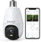 Weatherproof Light Bulb Security Camera Outdoor,2K HD WiFi Light Socket Camera, light bulb indoor security camera,360 outdoor security camera wire...