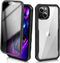 Privacy Case Compatible for iPhone 14 Plus 6.7 Inch, Full-Body Case Clear Anti-Peeping Bumper Case with Built-in 9H Tempered Glass Screen Protecto...
