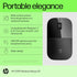 HP Z3700 G2 Wireless Mouse - Onyx Black, Sleek Portable Design fits Comfortably Anywhere, 2.4GHz Wireless Receiver, Blue Optical, for Wins PC, Lap...