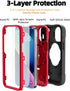 KCJ for iPhone 13 Mini case/iPhone 12 Mini case 5.4 Inch with Ring Holder, with 2 Pack Screen Protector + 1 Pack Camera Lens Protector,Heavy-Duty ...