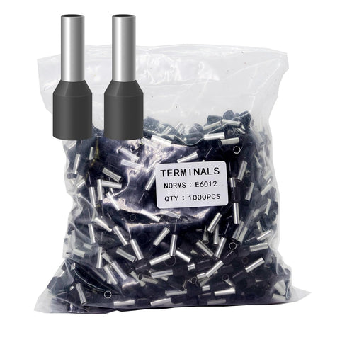 1000pcs AWG10 Terminal Connector Wire Insulated Cord Pin Ends Terminals for Electric, Industrial, Chemical Industry, Power Control System, etc. (1...