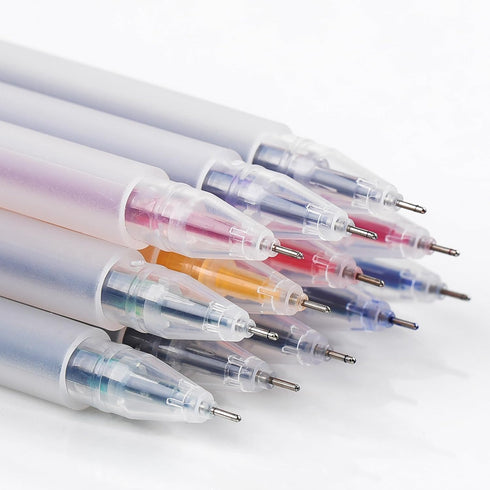 RIANCY Gel Pens (12 Multicolor), Fine Point Ballpoint Pen for Bullet Journaling, Writing, Drawing, Coloring, Office & School Supplies...