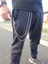 Wallet Chain Pants Pocket Chain Belt Chains Jean Chains 22.5" Silver Keychain with Both Ends Lobster Clasps Keys, Wallet, Jeans Pants Belt Loop Pu...