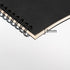 DSTELIN 10 inch x 7.5 inch, 100GSM, Blank Spiral Notebook, 4-Pack, Soft Cover, Sketch book, 50 Pages / 25 Sheets, (Black)...