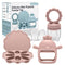 MISSLILI Baby Silicone Fruit Food Feeder Pacifier & Breastmilk Popsicle Freezer Molds,BPA Free Baby Food Storage Containers Frozen Ice Tray for Ba...