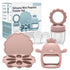 MISSLILI Baby Silicone Fruit Food Feeder Pacifier & Breastmilk Popsicle Freezer Molds,BPA Free Baby Food Storage Containers Frozen Ice Tray for Ba...