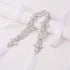 Silver Rhinestones Bridal Sash Belt Clear Crystal Wedding Belt Pearl for Bride Dress Plus Size...