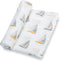 Swaddle Blanket | 100% Muslin Cotton | Gender Neutral Newborn and Baby Nursery Essentials for Girls and Boys, Registry | Sailboat Print...