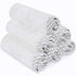 San Francisco Baby Bamboo Rayon Washcloths for Newborn - Soft, Absorbent, 6-Piece, White...