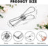 100 Pcs Paper Clips Metal Wire Hollow Out Clips Multi Purpose Utility Clips Invoice Bill Paper Clips Stainless Steel Hanging Clothes Pins for Scho...