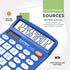CATIGA Desktop Calculator 12 Digit with Large LCD Display and Sensitive Button, Solar and Battery Dual Power, Standard Function for Office, Home, ...