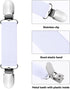 URATOT 8 Pieces Dresses Shawl Clip Retro Sweater Collar Clips Retro Cardigan Clip Shawl Clips Glove Clips Men and Women, White...