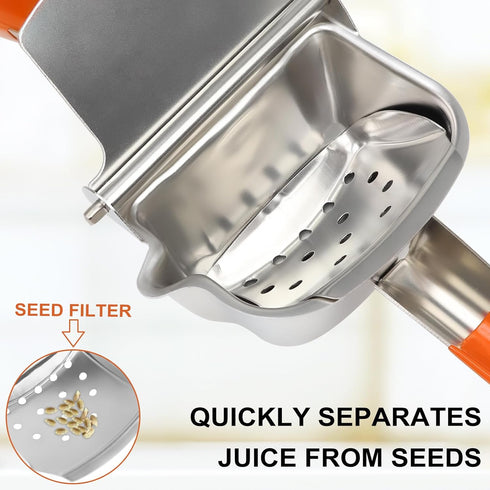 Lemon Juicer Squeezer Stainless Steel Large Manual Citrus Juicer Hand Press Fruit Juice Press Squeezer For Orange Lime...