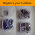 Wotermly 30 Pcs Small Containers Assorted Sizes Small Plastic Containers with Lids Small Mini Clear Plastic Beads Storage Containers Box with Hing...
