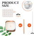 260 Pack Starter Kit for Candle Making – 130PCS 8 Inch Cotton Candle Wicks with Metal Tabs 120PCS Wicks Stickers 10PCS Wood Candle Wick Holders fo...